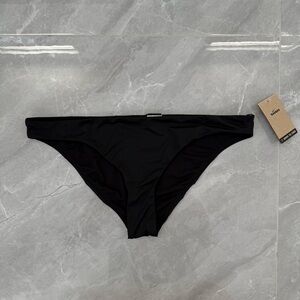 Women’s Nike Swim Basic Logo Black Bikini Swimsuit Bottoms Plus Size XXL